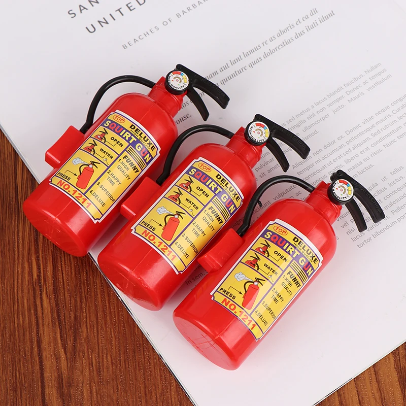 3Pcs Funny Mini Fire Extinguisher Toys Whole Person Prank Toy Mini Water Gun