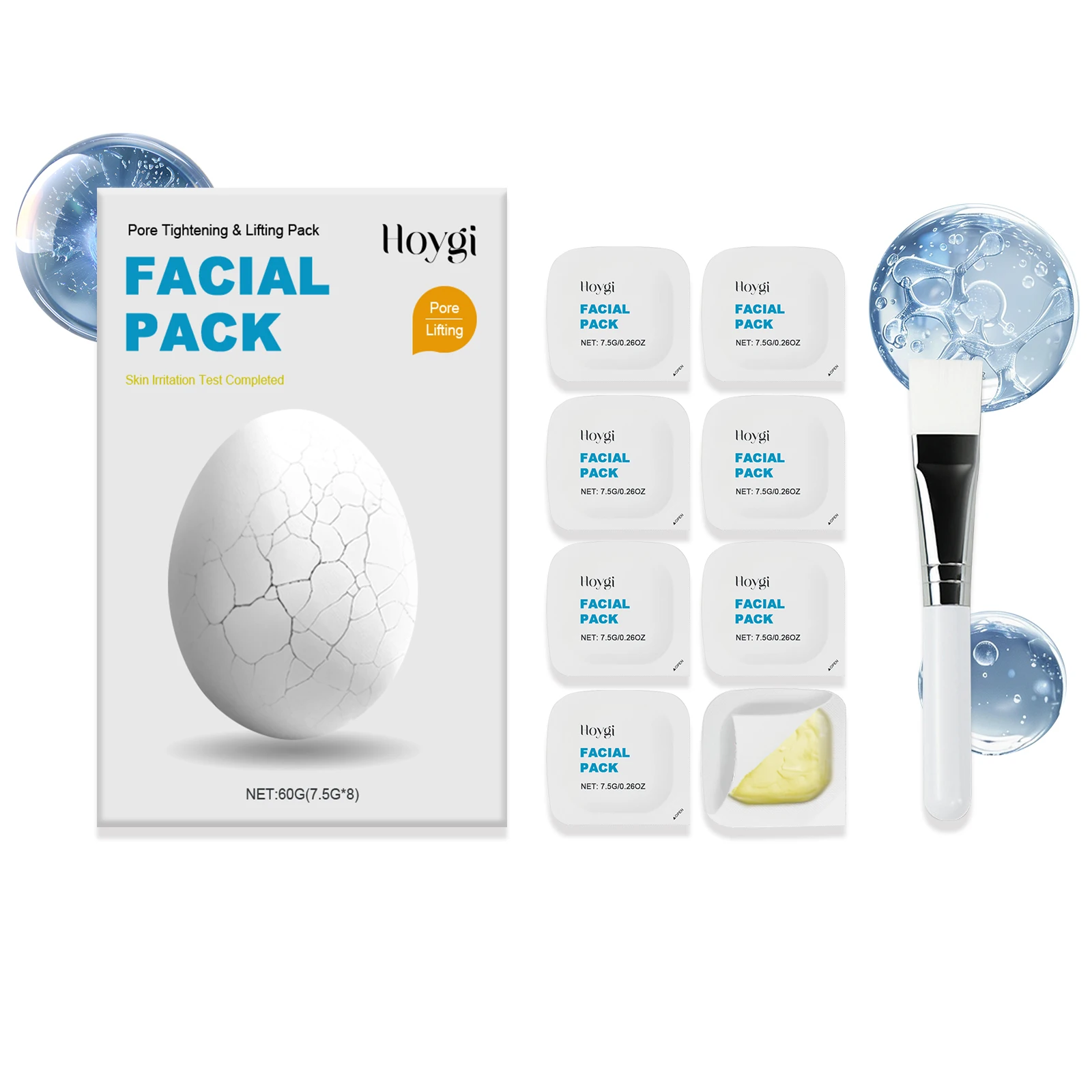 Full Face Care Wash Off Facial Mask Exfoliating Moisturizing Improve Dullness Gentle Skin Cleansing Mask Deep Pore Purifying Clay Paste Brightening Complexion Dead Skin Peeling Treatment Beauty Spa Cream Mask Home Tool Kit Set Plus Pro Safe Fast Easy