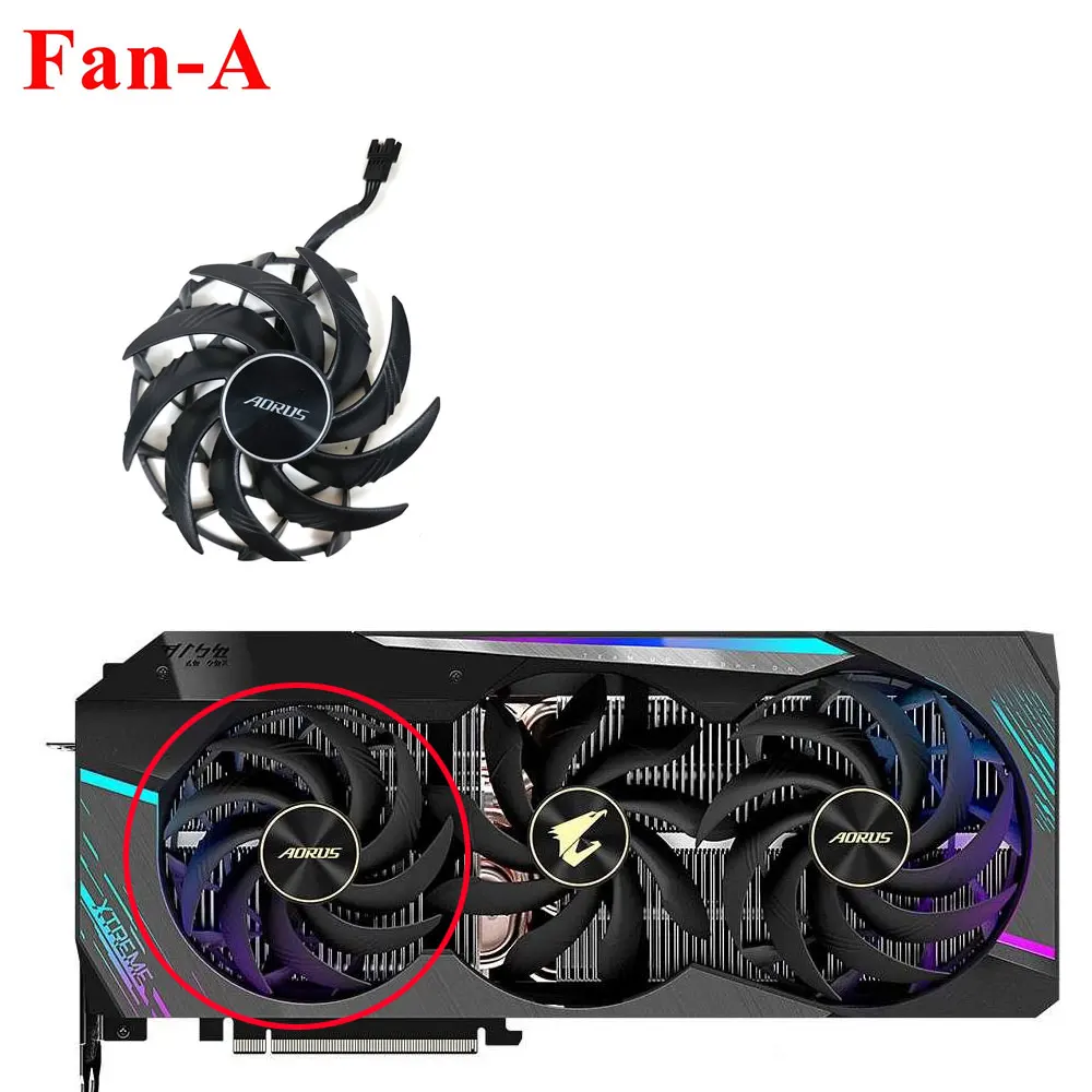 Imagem -02 - Gigabyte-ventilador de Placa Gráfica Pld10015b12h Aorus Geforce Rtx 3090 Xtreme 24g Xtreme Rtx 3080 3090