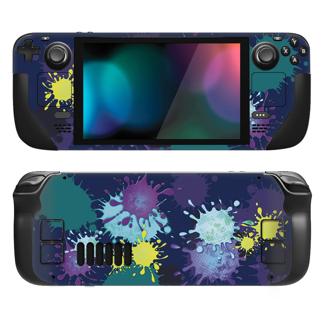 

PlayVital Full Set Protective Skin Decal for Steam Deck LCD, Vinyl Stickers Cover for Steam Deck OLED - Splattering Paint