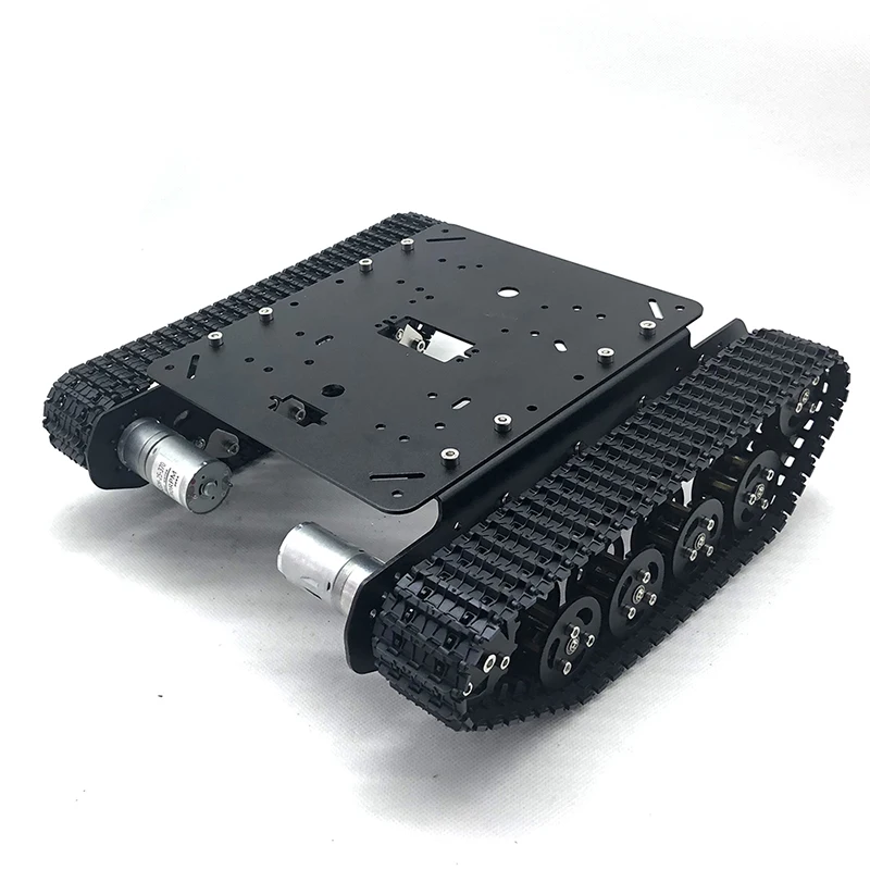 Chassi do tanque de absorção de choque de esteira rolante TS100, 25 motores/alças/controle de APP móvel, código aberto