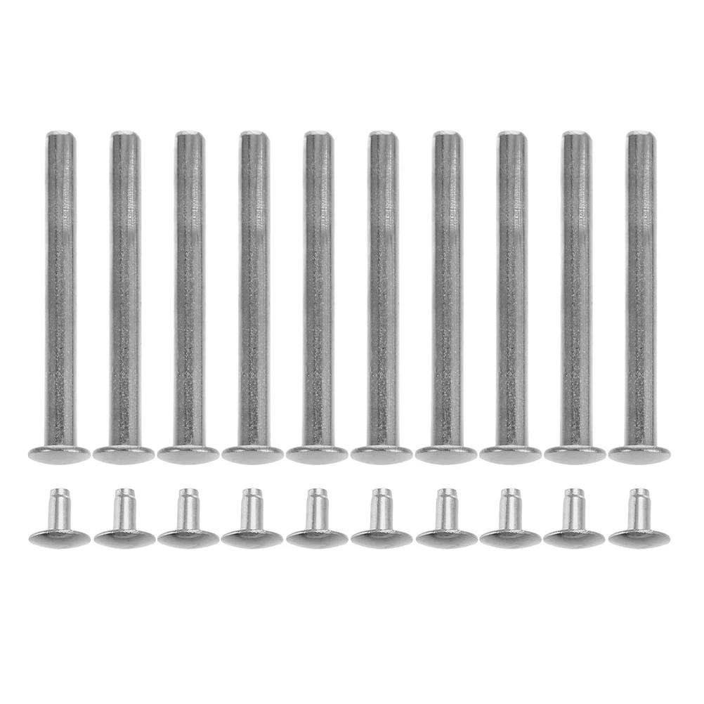 

10 Sets Fan Nail Fasteners Rivet Shaft Replacement Hand Held Fans Folding Stainless Steel Repair Accessory Cloth Nut