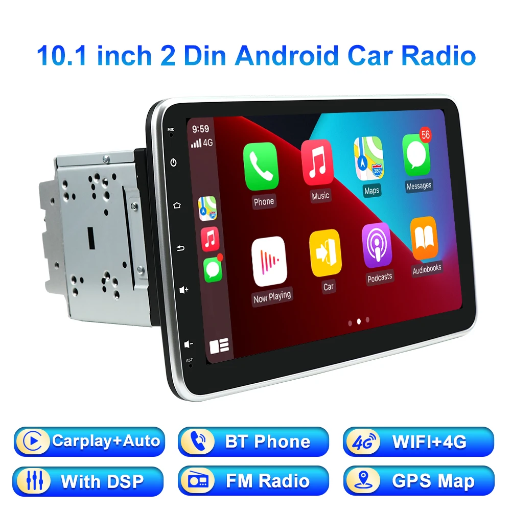 

10.1 Inch Rotatable double 2Din Car Radio for Universal Android Car Stereo 2DIN Video Multimedia Player Autoradio 360 Rotation