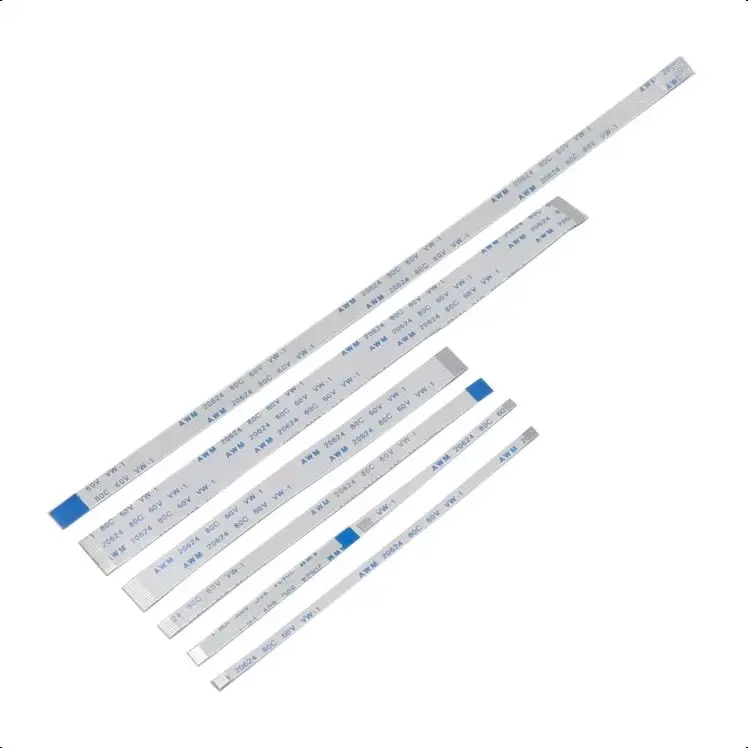 【10PCS】0.5MM/1.0MM A-Type Wire Length 5/10/15/20CM FPC FFC Ribbon Flexible Flat Cable 4/6/8/10/12/14/15/16/18/20 Pin Pitch