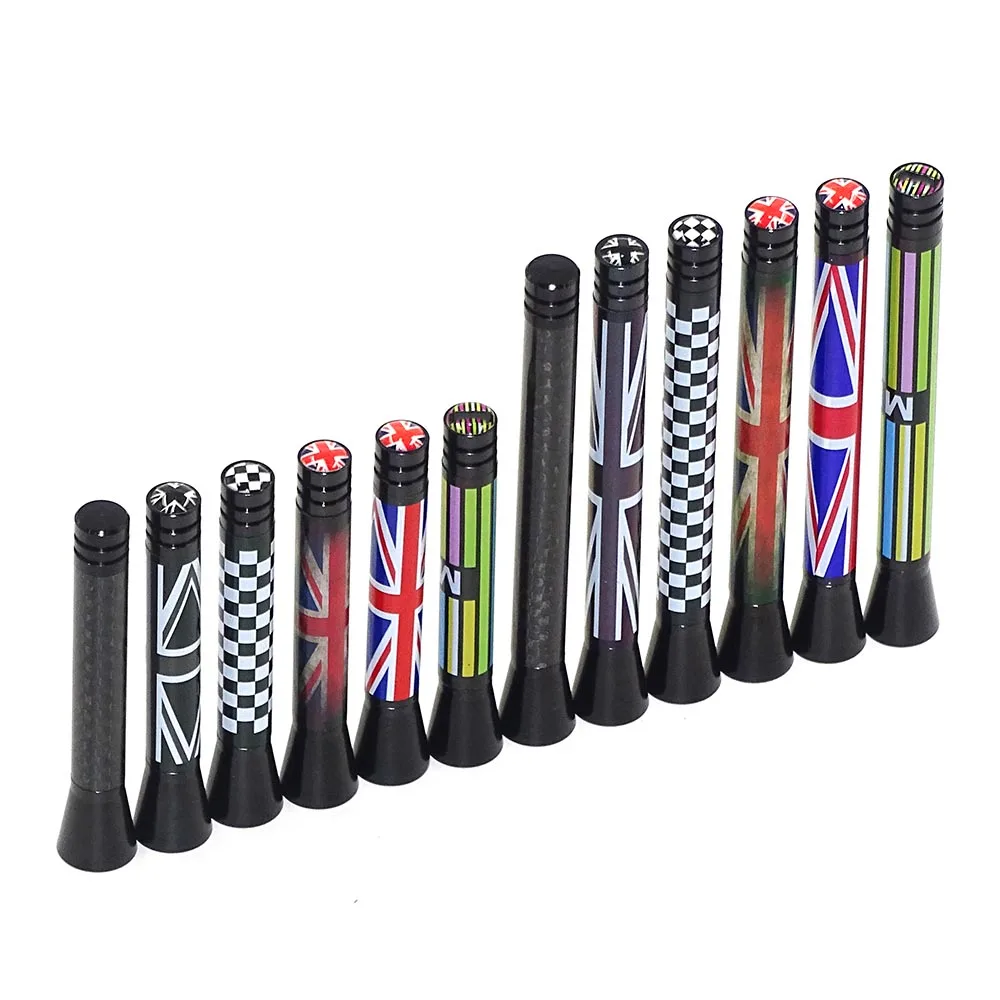 For Mini Cooper F54 F55 F56 F57 F60 R50 R52 R53 R55 R56 R57 R58 R59 R60 R61 Union Jack Car Roof Radio Aerial fm Antenna Antena view 3