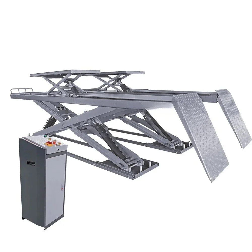 Electric Quick Jack Car Lift 4T Lift For Car Hydraulic Scissor Car Lift Ultra-thin Alignment High Quality
