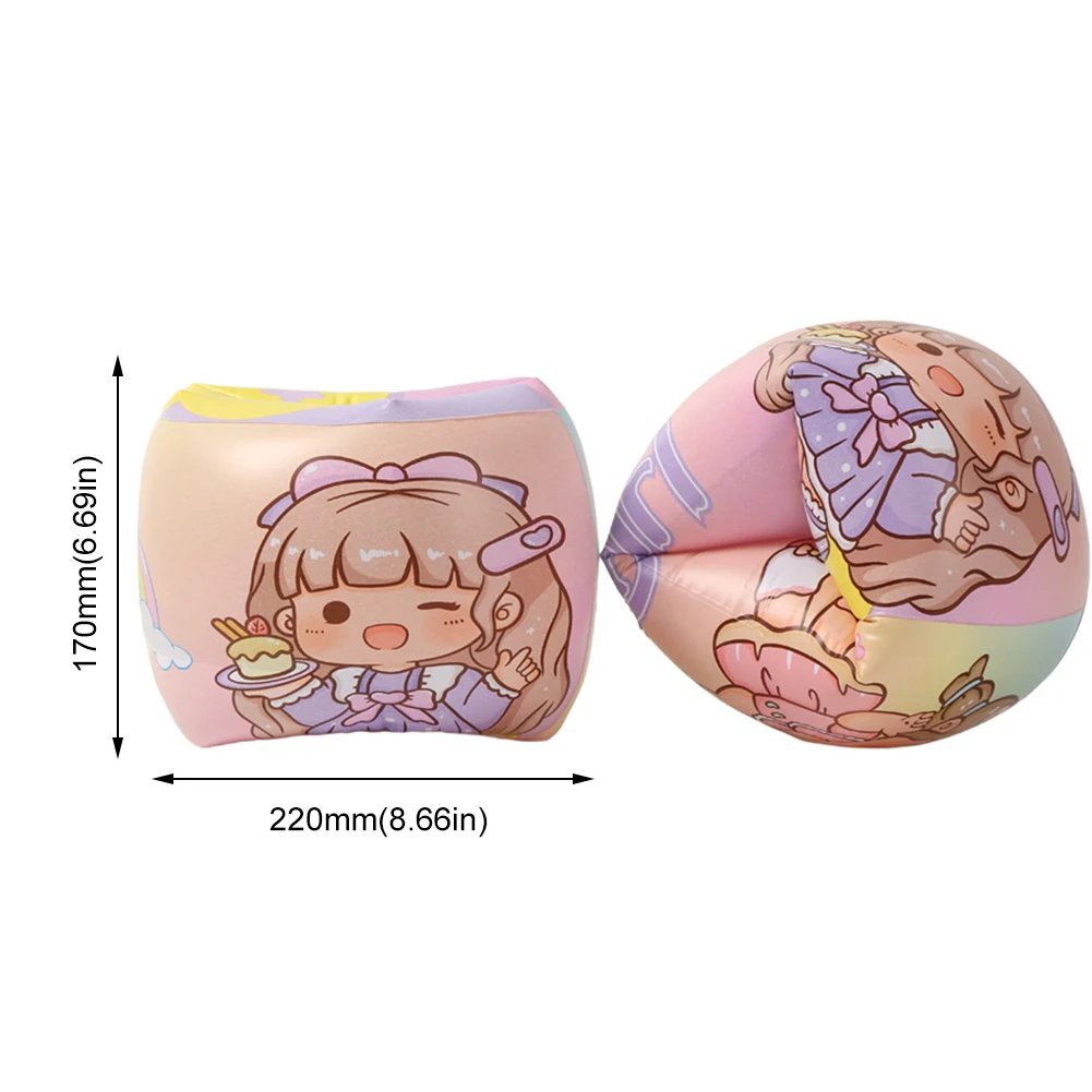 귀여운 팔튜브, 풍선 수영장 튜브, 팔 밴드, PVC 수영 팔튜브 링, 어린이, 유아 및 성인에게 안전함