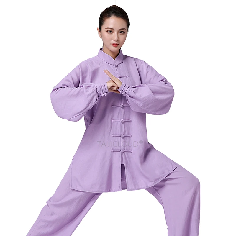 

Women's & Men's Summer Cotton-Linen Tai Chi Uniform - Breathable Morning Practice Kung Fu Training Outfit