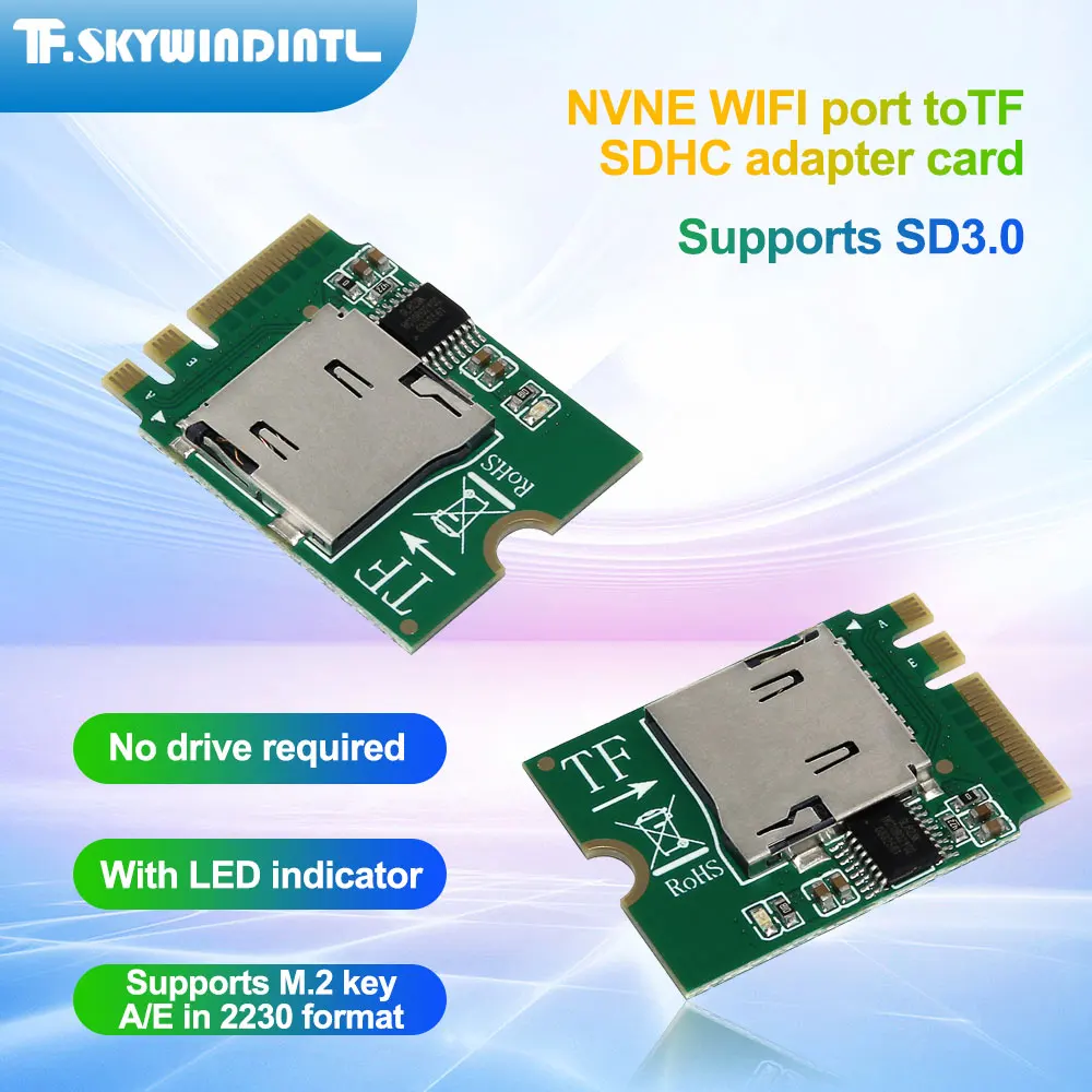 yZ[zM.2 A+E L[ Micro SD/SDHC/TF J[h[_[ USB3.0 ́AbvgbvRs[^p LED CWP[^[t 2230 TCYRo[^[T|[g