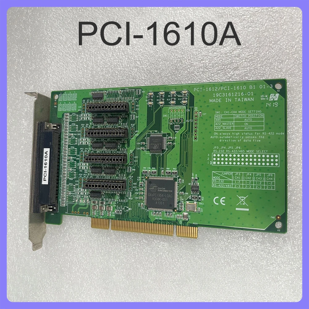 

4-Port RS232 PCI Communication Card For Advantech Data Capture Card PCI-1610A