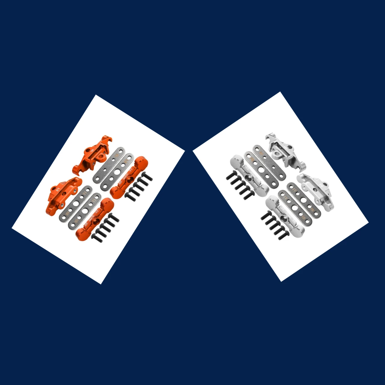 

7075 Alloy Front & Rear Tie Bar Mounts & Suspension Pin Retainers For TRAXXAS 1/10 Maxx 1.0/2.0, 1/8 Slash Maxx