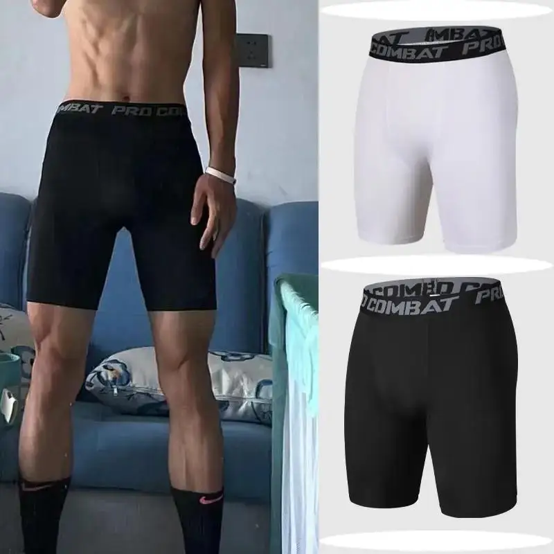 

Men's Sport Shorts Quick Dry Five-Quarter Tight Fit Athletic Fitness Training Running Basketball Soccer Inner Wear Underwear