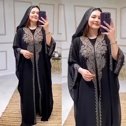 Abayas dla kobiet Dubai luksusowa 2024 afrykańska sukienka moda muzułmańska Caftan Marocain wesele sukienki Boubou Robe Djellaba Femme