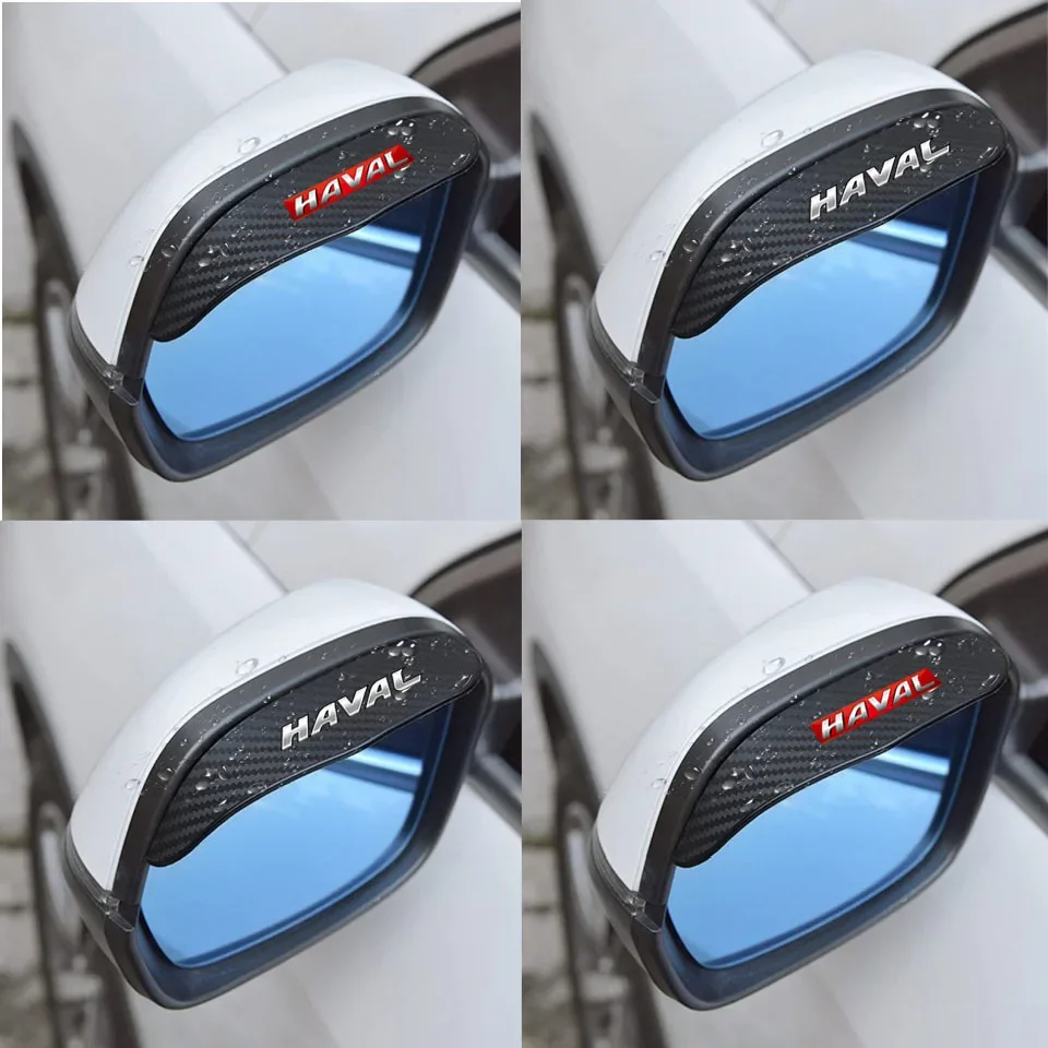 

2pcs Car Rearview Mirror Rain Eyebrow Visor Carbon Fiber Car Rearview Side for Haval Jolion H6 F7 H9 H2 F7X F7H H5 H7 H2S H8 H3