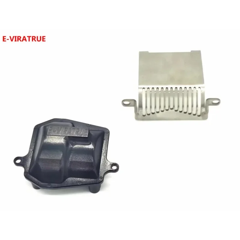 E-VIRATRUE 7075Alu Front/Rear Axle Diff Cover&Protective Cover For Axial SCX6 1/6
