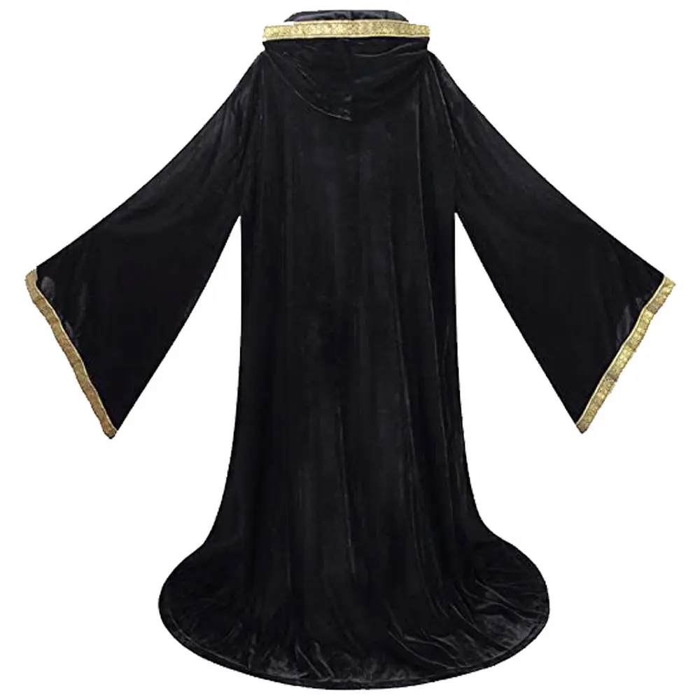 loween Performance Death God Suit Godfather Print  Gold Velvet Cape Women's Costume Stage Performance Traditional Hanfu