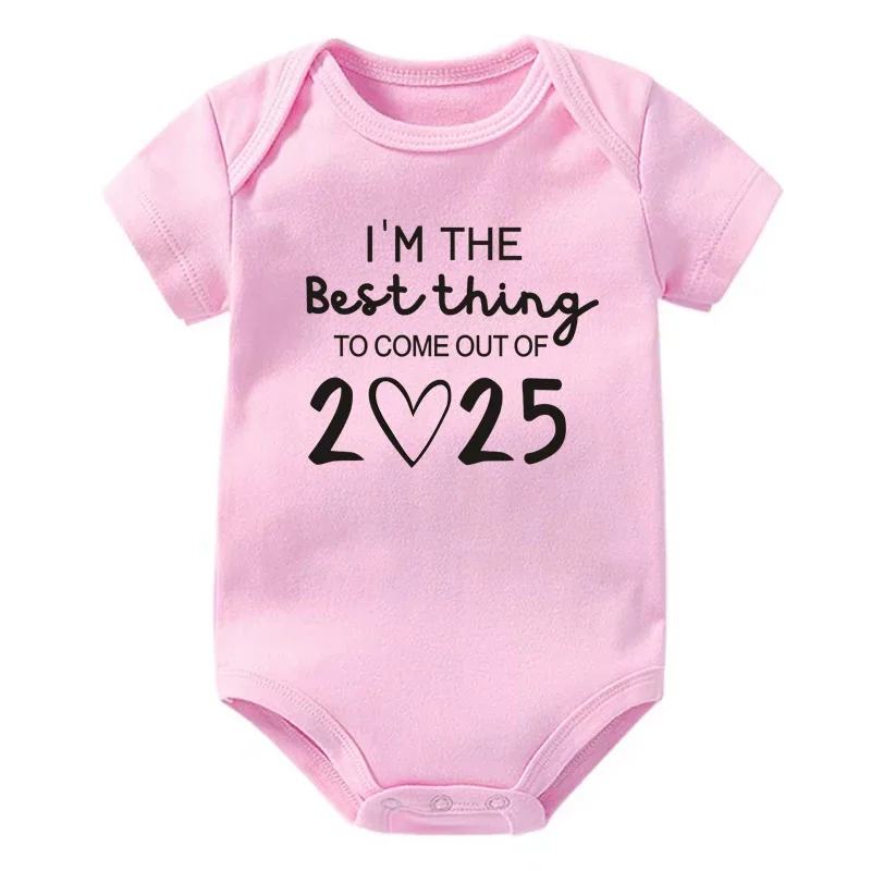 I'm The Best Thing To Come Out of 2025 Baby Announcement Bodysuit Newborn Romper Body Baby Pregnancy Reveal Clothes