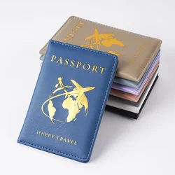 2025 New Global Color Changing PU Passport Cover Ticket Clip Passport Holder Id Card Holder Travel Wallet Travel Accessories