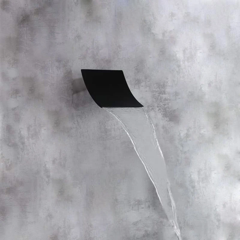 becola waterfall and rainfall shower head concealed brass bathroom square shower heads faucet LT-304B