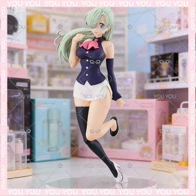 Figura de Anime japonesa Original de Qwiooe, los siete pecados capitales, 16cm, modelo Elizabeth Liones, juguetes, decoración de escritorio, coleccionable