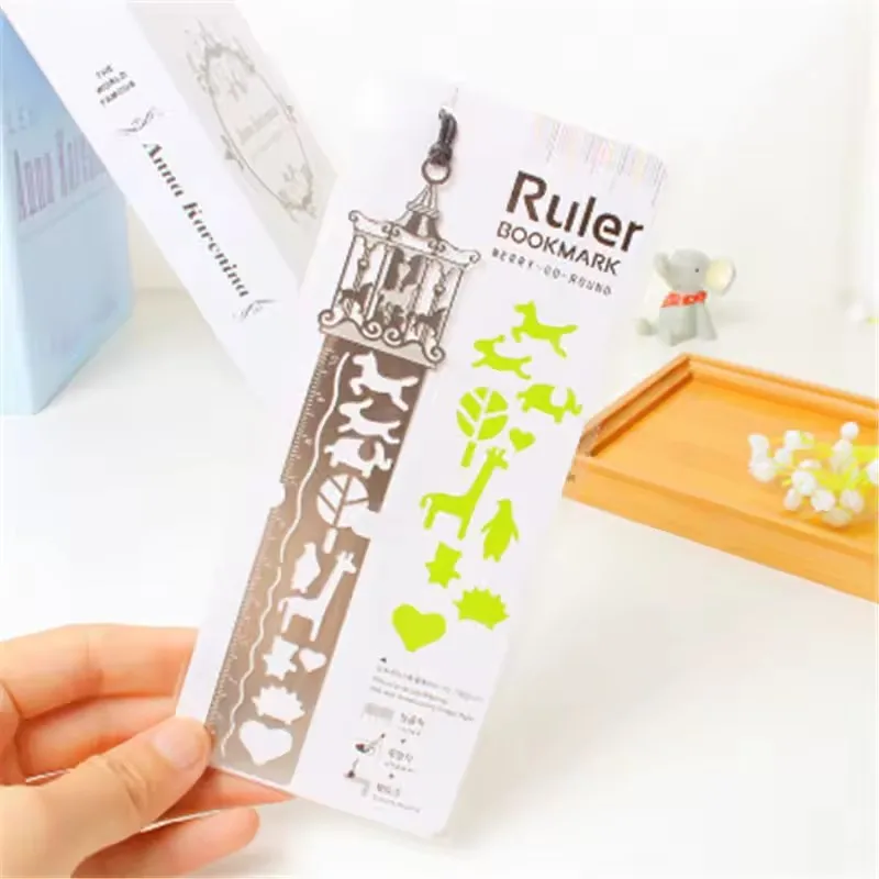 جوفاء المعادن المرجعية حاكم الحيوان نمط تصميم طالب القراءة بمناسبة قياس الهدايا العملية لوازم مكتبية #4