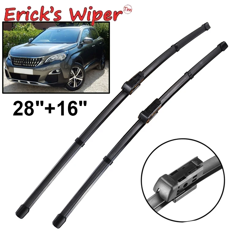 Erick\'s Wiper LHD Front Wiper Blades For Peugeot 3008 Mk2 2017 - 2023 Windshield Windscreen Window Car Rain Brushes 28\