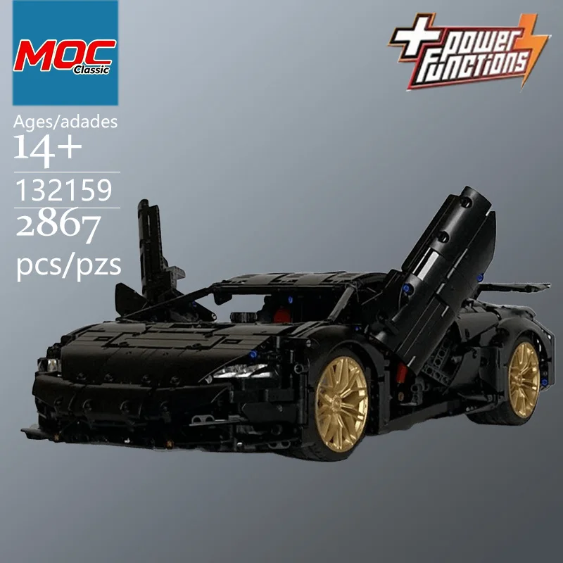 Specially Customized MOC Classic Supercar 1:8 Scale Technic Model - Classic Recreated - Trendy Educational Toys For Gifts