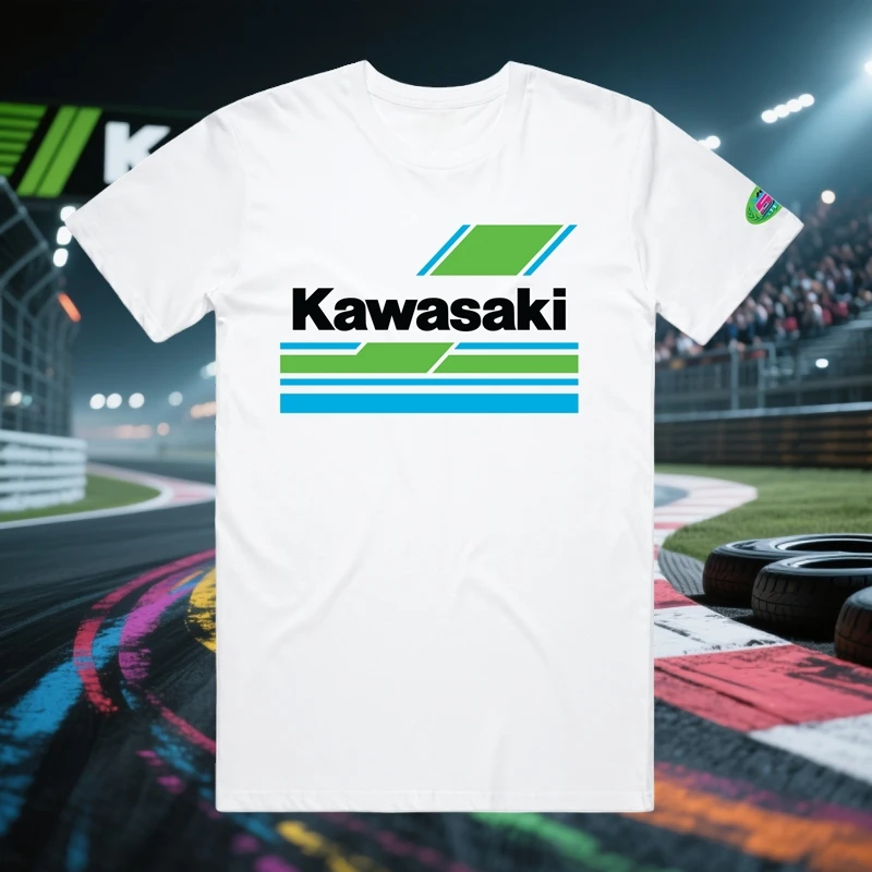 

Kawasaki Motorcycle Racing 3D Printed Men's T-shirt Quick Drying Clothing Loose Sportswear Oversized Casual Short Sleeve For Men