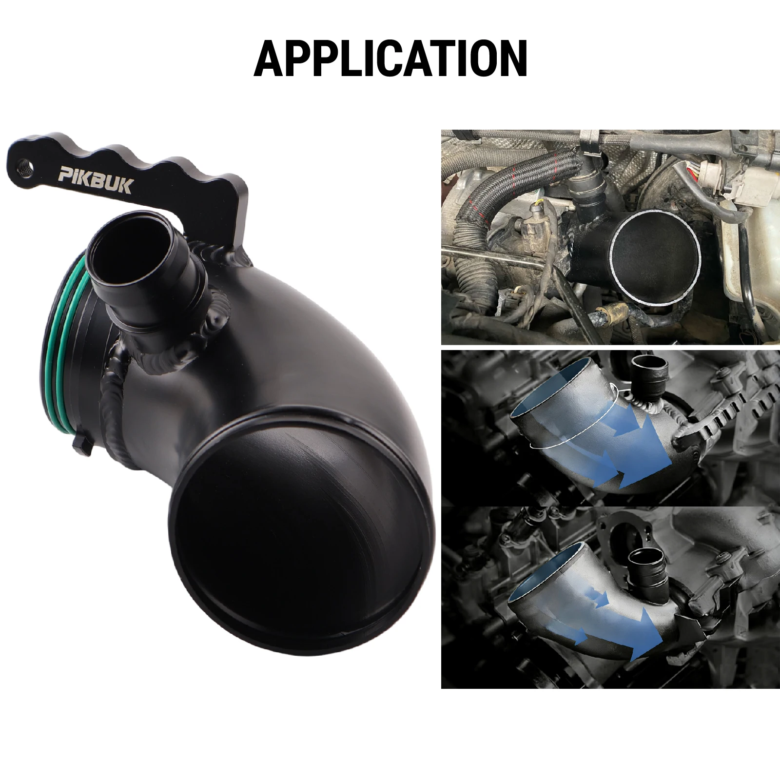 PIKBUK EA888 Gen3 1.8 2.0T Auto-Turbo-Einlass-Upgrade-Rohre Auslassrohr für Mk7 Skoda Octavia 1.8t Audi S3 8v – Detail 5