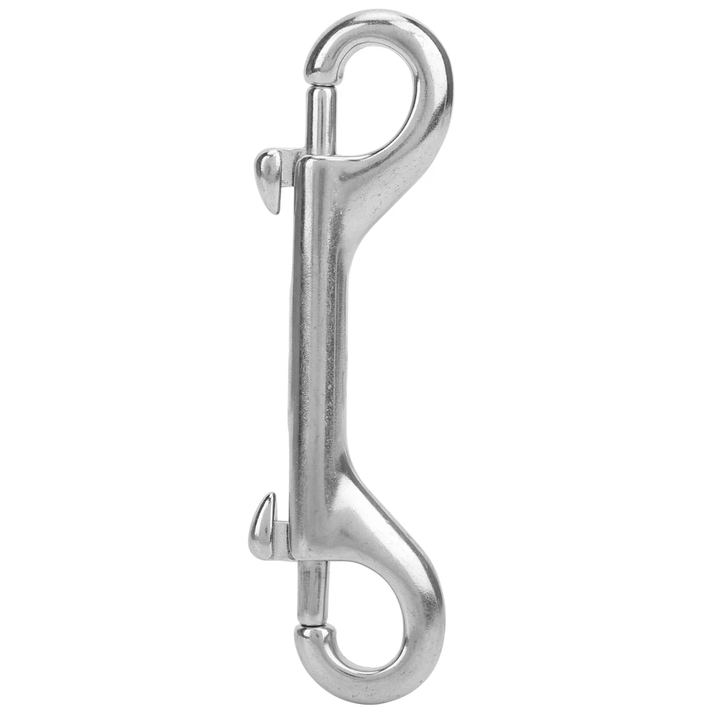 

Double Ended Spring Snap Stainless Steel Climbing Carabiner Corrosion Resistance Keychain Buckle