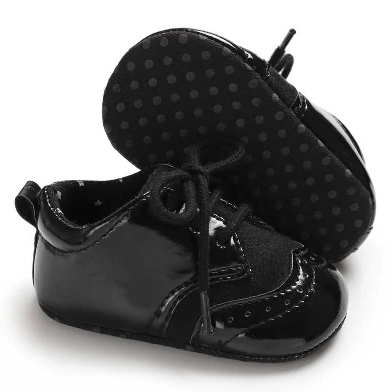 Fashionable and Comfortable Baby Boy Simulation Shoes - Soft Soled Lace Up Suitable For Beginners To Walking Shoes