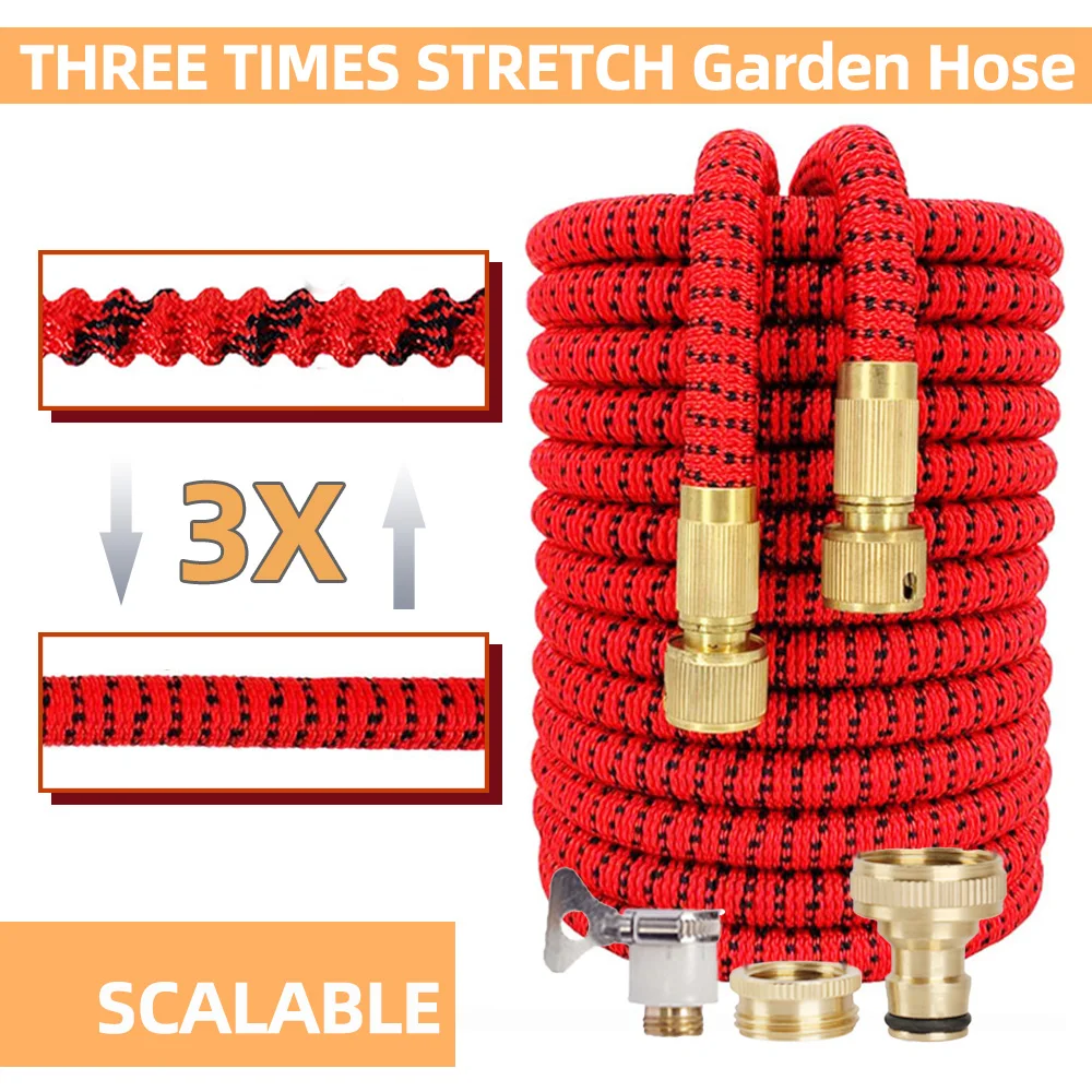 Expandable Watering Hose For Garden Magic Flexible Cleaning Hose High Pressure Car Washer Plastic Pipe water Gun For Irrigation