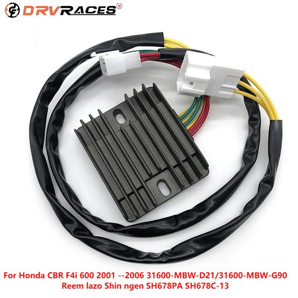 Motorcycle Voltage Regulator Rectifier For Honda CBR F4i 600 2001 02 03 04 05 06 31600-MBW-D21 31600-MBW-G90 SH678PA SH678C-13