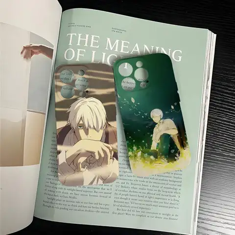 iPhone 16 15 14 13 12 11 Pro Max Plus Luxury Cover के लिए Anime M-MushiShi फ़ोन केस फिल्म कोरियाई INS 10 best sales Mushishi - №8