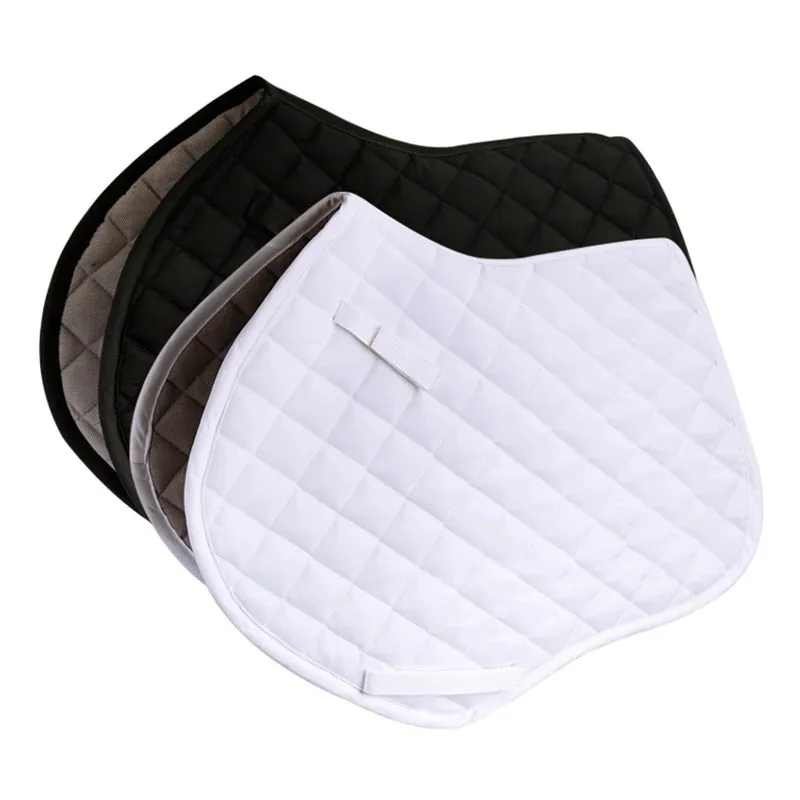馬用鞍敷きセット 綿製 乗馬用 ウェスタン レーシング ジャンピング エンデュランス ブラック 競走馬用
