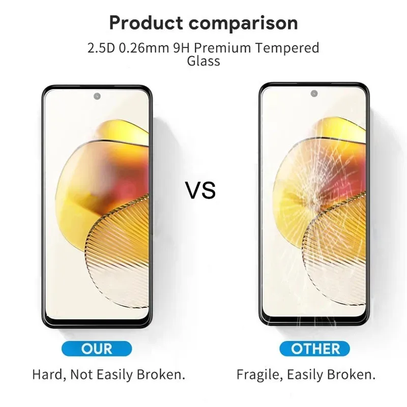 5Pcs Tempered Glass For Motorola Moto G14 G84 G G54 5G Power ThinkPhone Edge 30 2023 Stylus Plus Screen Protectors