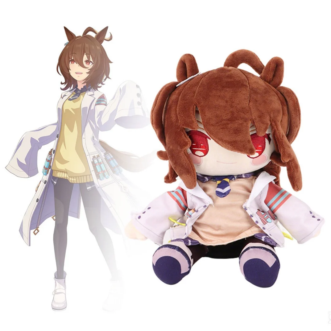 Juguetes de peluche Kawaii Uma Musume, personaje de Anime Pretty Derby, Agnes Tachyon, muñeco de peluche suave, regalo de cumpleaños y Navidad coleccionable