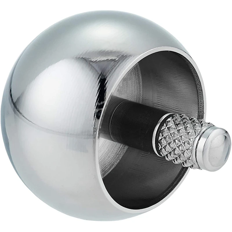 Tippe Top Metal Flip over Top Stainless Steel Spinning Top Amazing Toy Gift, Silver