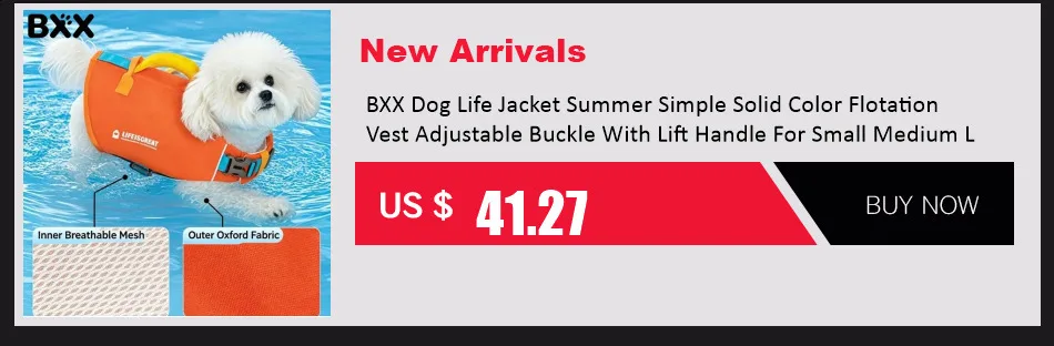 High Buoyancy Dog Life Jacket Adjustable Safety Flotation Vest For Small Medium Large Dogs Swimming Activities