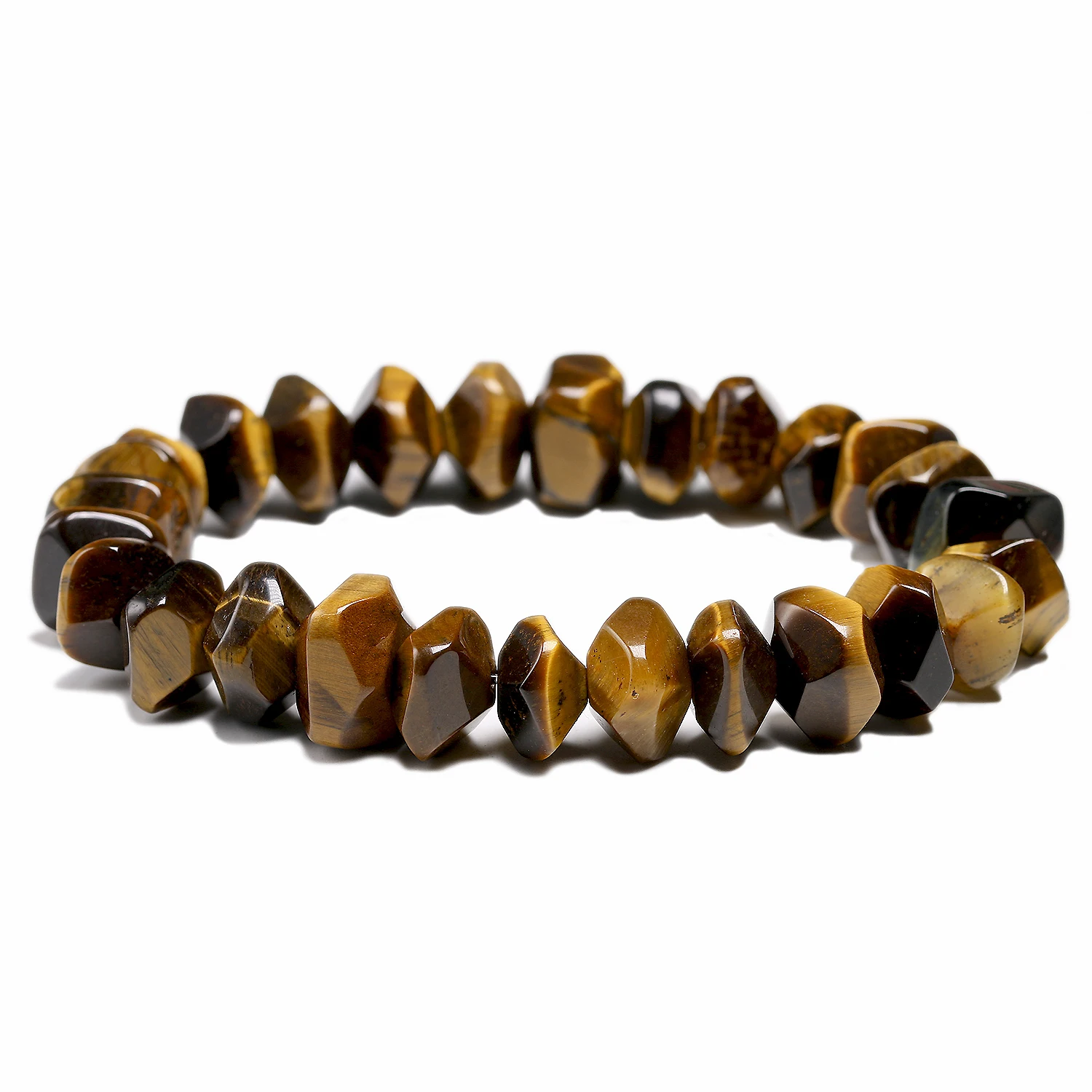 Natural Face Tiger eye Stone Beads Bracelets Meditation Degausst Bracele For Women Men Lucky Healing Energy Jewelry 7*11MM