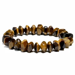 Natural Face Tiger eye Stone Beads Bracelets Meditation Degausst Bracele For Women Men Lucky Healing Energy Jewelry 7*11MM