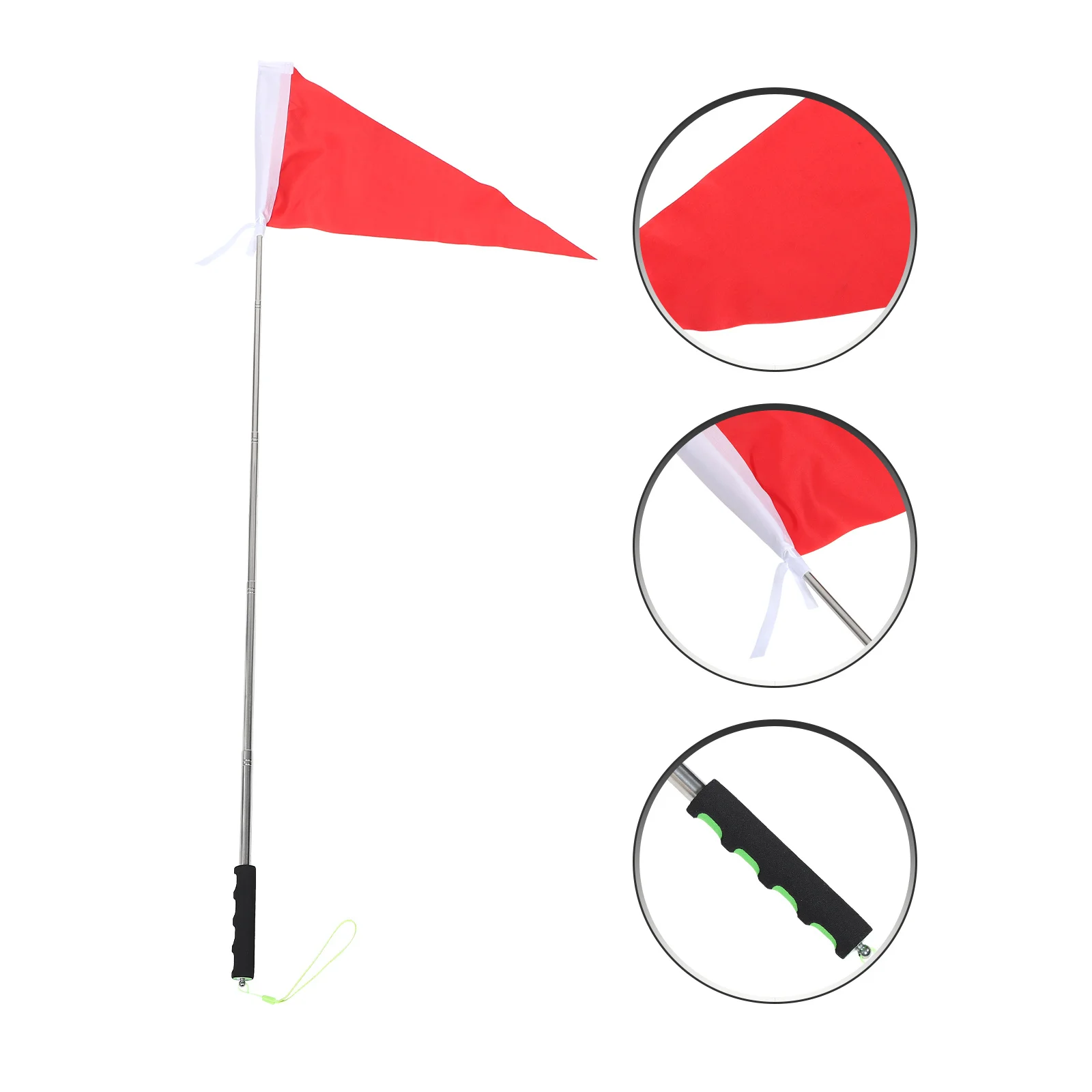 

Small Handheld Tour Guide Flag Telescopic Adjustable Bright Colors for Outdoor School Excursions Sports Training Flag