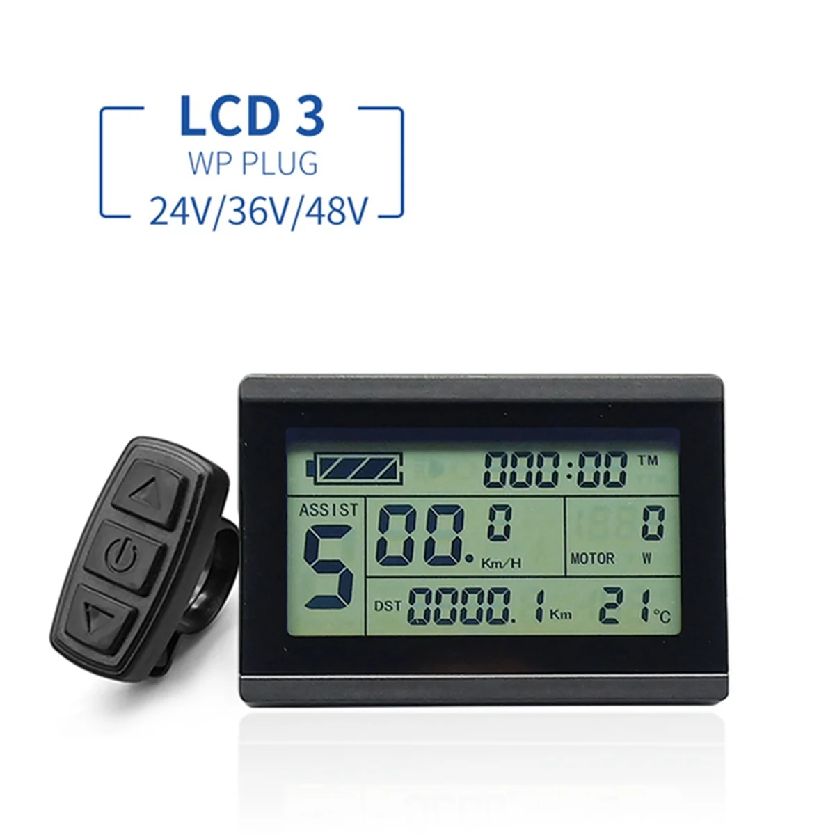 Electric Bicycle Display KT LCD3 for KT  ligent Controller 24V 36V 48V Ebike Panel Waterproof