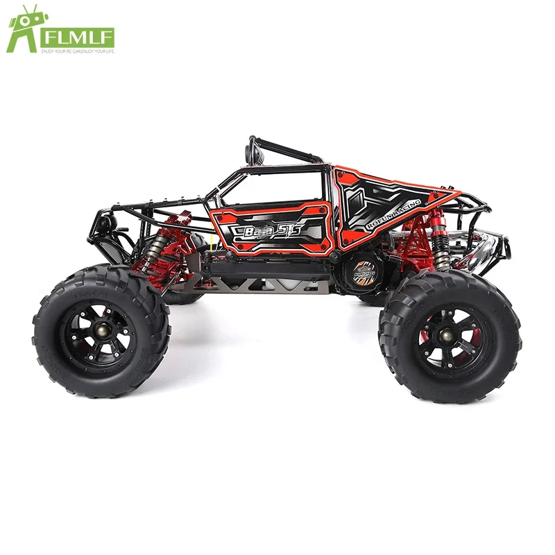 45CC Gas Engine Wide Body Off-road Racing RC 2WD Truck for 1/5 ROFUN Baja 5TS-MAX with BAJA-MAX Upgrade Conversion Kit