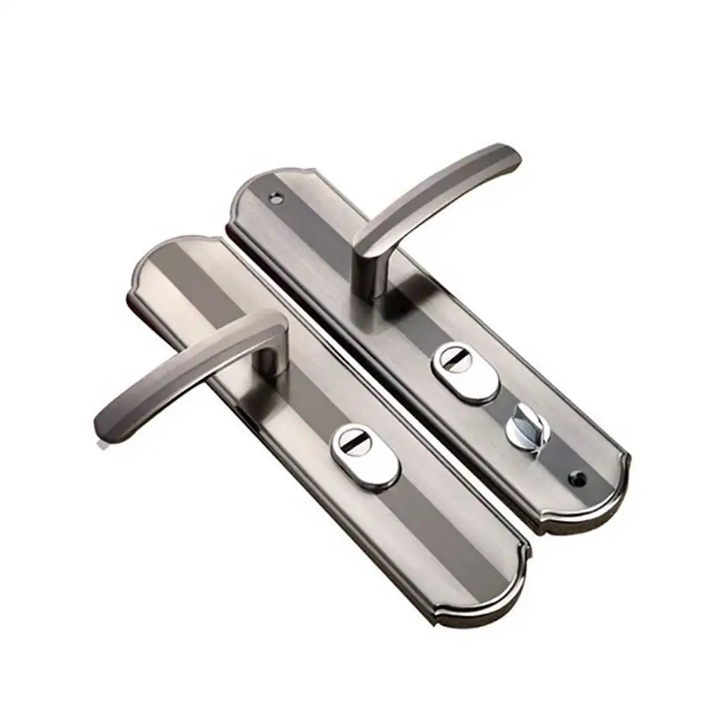 1 Pair Security Door Handle Entry Lever Replacement Lock Conference Room