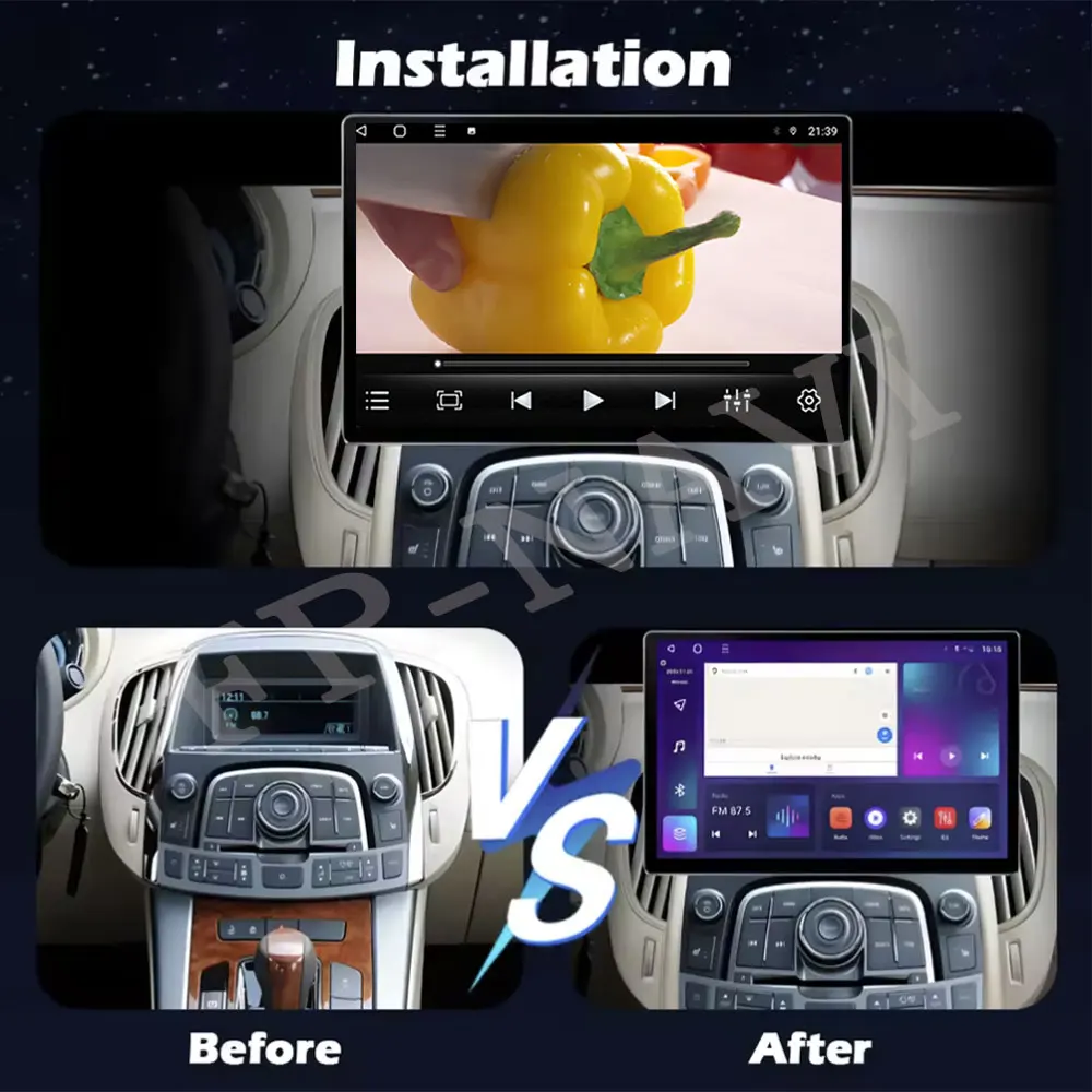 Car Radio Lntelligent Multimedia Player Android Auto Carplay WIFI 4G DSP For Buick LaCrosse 2009-2013