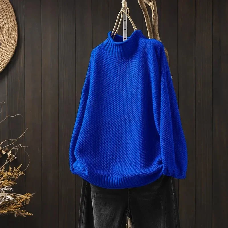 Turtleneck Sweater Women Fashion 2024 New Stretch Tops Women Knitted Pullovers Long Sleeve Bottoming Knitted Sweater