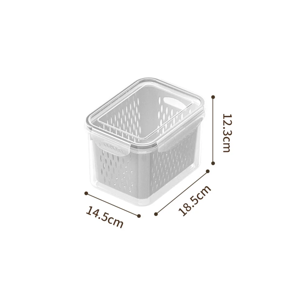 Household Food Sealing Container Food Strainer Box Vegetable Container for Home Kitchen Refrigerator