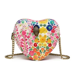 Kurt Geiger Classic Fashion Printed Women's Bag Small Fragrant Single Shoulder Crossbody Bag French Style