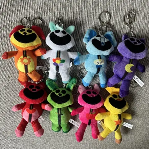 15cm Smiling Critters Plush Series Catnap Dogday Stuffed Dolls Cartoon Key Chain For Men Women Backpack Pendant Keychain for Kid